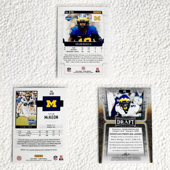 Michigan Wolverines 9 Card Lot - CFTBL [4_5_2] - Picture 4 of 8